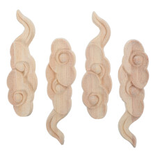 4Stk Holz Applique Möbeldesign Schnitzerei Für Schränke