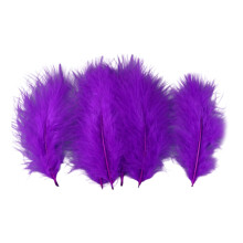100Pcs Colorful Craft Feather 15-20CM Natural Craft-Purple