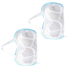 2-delige ademende lingerietas voor wasmachine BH-waszakken-Blauw