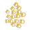16Pcs Numbered Stitching Markers Clip Plastic Stitching-Yellow 1
