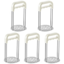 5Stk Kartoffelstampfer Weiß Gemüse- & Fruchtstampfer