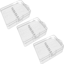 3Stk Transparente Zahnputzkopf Aufbewahrungsbox Aus ABS Für 4