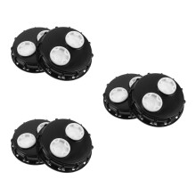 6Pcs Universal Black Plastic Ibc Tote Tank Lid Caps for Secure Storage
