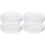 4Pcs Thick Plastic White Paint Can Lids Easy Seal Replacement Covers 1
