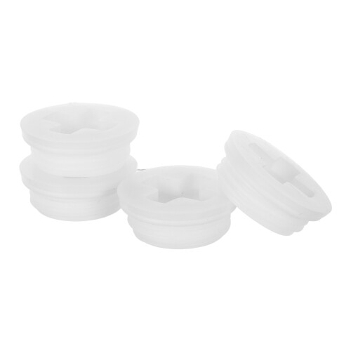 4Pcs Leakproof Plastic Bucket Caps White Water Jug Lid Replacement Set