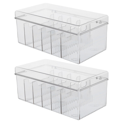 2Pièces Boîte De Rangement Protectrice Poussière