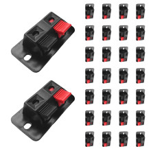 50Pcs Multi Speaker Spring Clamp Connectors for DIY Home Audio Repair