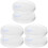 6Pcs White Paint Can Replacement Lids Durable Plastic Bucket Covers 1