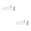 2Pcs Table Saw Dust Extraction Cover Clear Acrylic Protective Guard 1