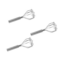 3Stk Kartoffelstampfer Mit Langem Griff, Silber, Küchenhilfe