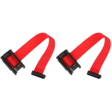 2Pcs Red Retractable Rope Safety Barriers Durable Plastic Cloth Belt