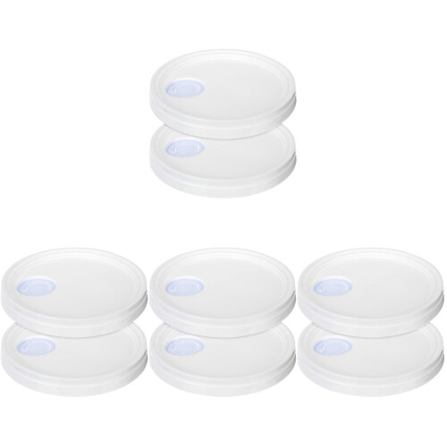 8Pcs Wear-Resistant White Bucket Lid Easy-Open Paint Can Replacement