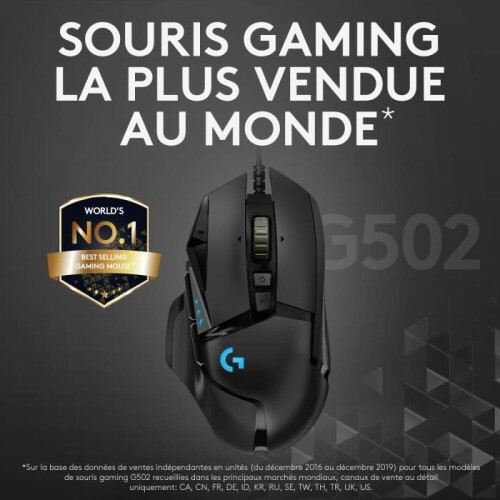 Ενσύρματο ποντίκι παιχνιδιών - Logitech G - G502 Hero - Μαύρο 2