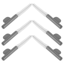 6Stk Feinmotorische Hörgerät Reinigungsbürsten Nylon Grau Zubehör