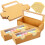 200Pcs Macaron Storage Boxes Kraft Paper Brown with Sticker Seals 1