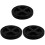 3Pcs Reusable Black Water Bottle Caps PP Leakproof Jug Replacement 1