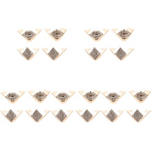 10Pairs High Heel Shoe Tip Covers Iron Golden Durable Heel Protectors