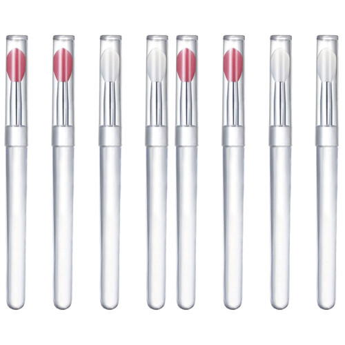 2 Pcs Silicone Lip Brushes Multipurpose Reusable Lipstick Applicator