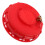 Raindrops Barrel Sealing Cap Plastic Red 1pack 1