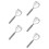 5Pcs Stainless Steel Vegetable Masher Silver Kitchen Gadget 1