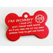 LFC football dog Id tag I'm (your dogs name)