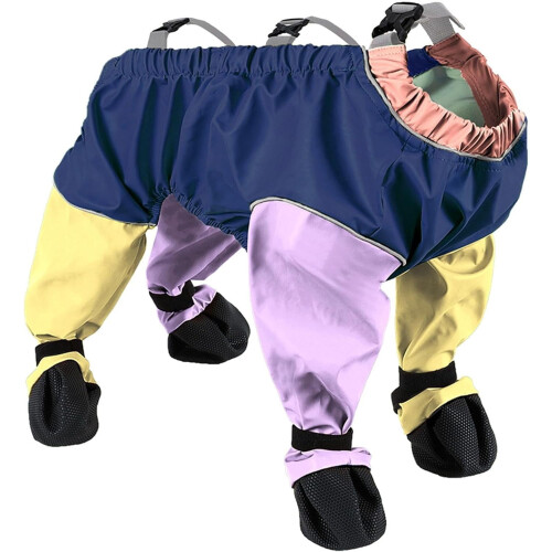 Waterproof Dog Snowsuit with Built-in Boots