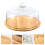 Glass Cake Display Stand with Lid 12 in 1