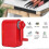 Sketch Art Charcoal Pencil Sharpener Adjustable Manual Pencil Sharpener compatible with Drawing (Red) 4
