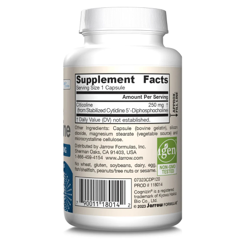 Jarrow Formulas, Κιτικολίνη, CDP Χολίνη, 250 mg, 120 Φύλλα 1
