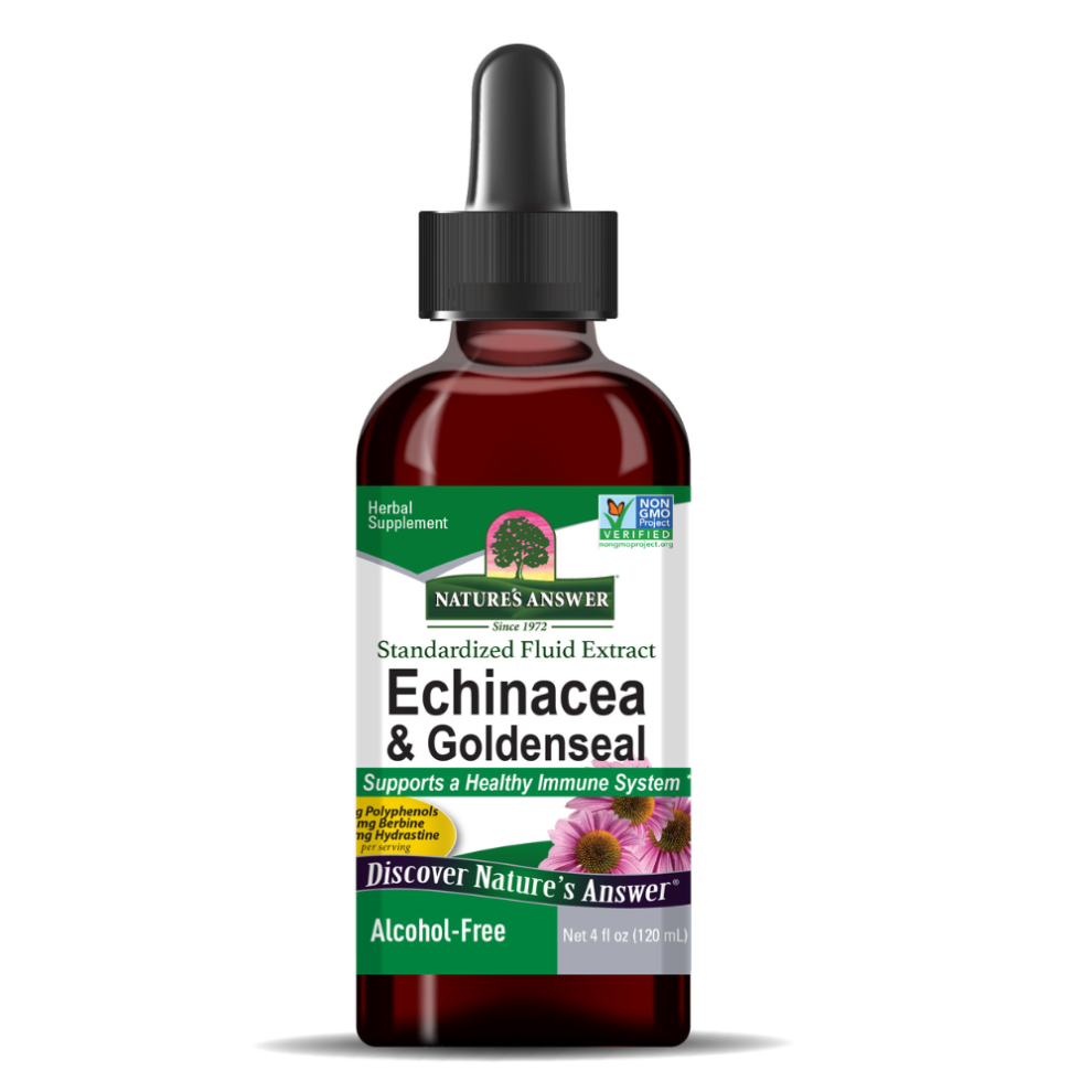 Nature's Answer NatureâS Answer Echinacea & Goldenseal Alcohol-Free Herbal Extract 120Ml