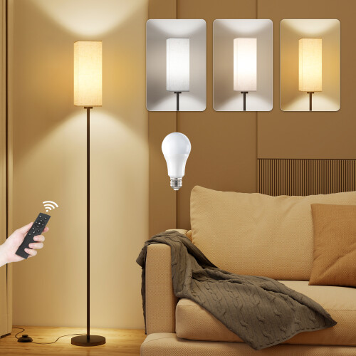 ELECWISH LED Floor Lamp 3 Color Reading Light with Remote