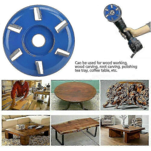 Stump Remover Angle Grinder Disc with 6 Teeth for Wood Carving, Flat Blade Tools 2