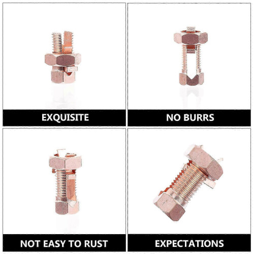 10pcs Split Bolt Connector, Practical Grounding Split Bolt with Superior Strength 2