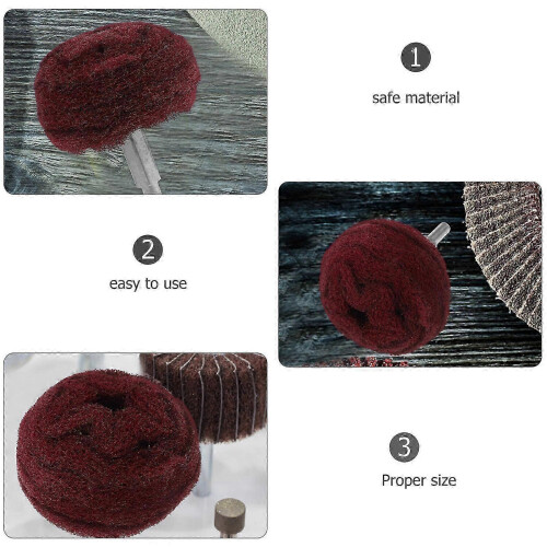 2PCS Buffing Wheels Drill & Angle Grinder Attachment Scouring Pads Power Scrubber Cleaning Kit 2