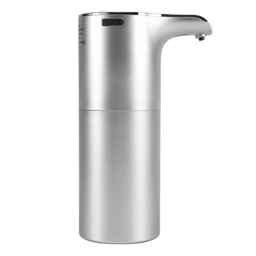 Soap Dispenser Automatic - Touchless USB Rechargeable Electric Foam Soap Dispenser Adjustable Waterproof 450 ML Silver 1