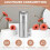 Soap Dispenser Automatic - Touchless USB Rechargeable Electric Foam Soap Dispenser Adjustable Waterproof 450 ML Silver 5