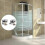 Shower door roller, 4 double rollers 4