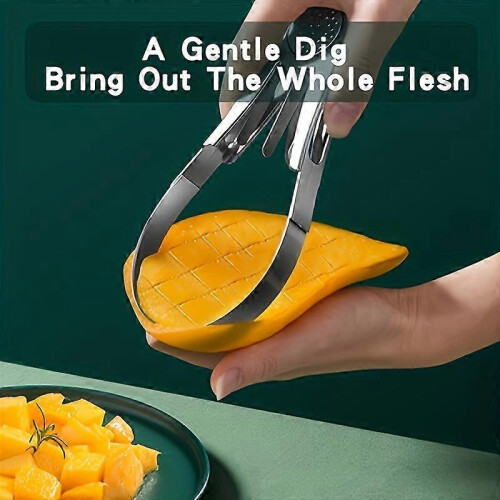 Stainless steel mango slicer, multi-function, precise cutting 1