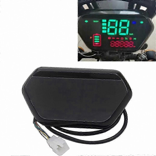LCD Speedometer Display with Battery & Turn Light Indicator for E Scooter 60V Citycoco-Compatible 2