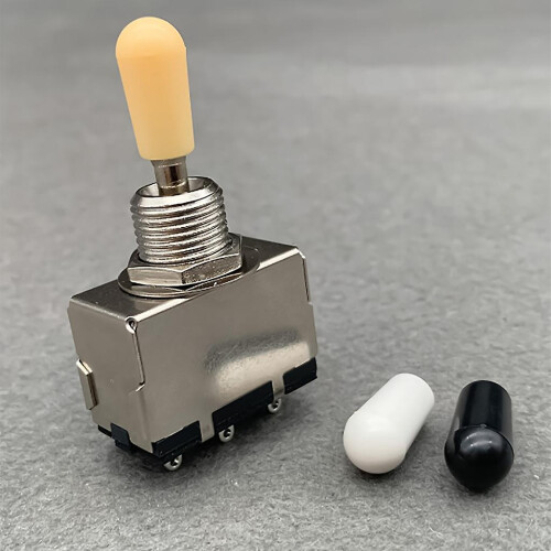 Guitar Pickup Selector Switch 3 Position Pickup Toggle Switches with Knob Caps 2