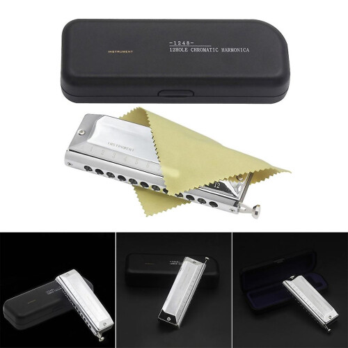 12 Hole 48 Tones Chromatic Harmonica Mouth Organ Harmonica Easy-playing 1