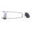 Chrome 6 String Guitar Tailpiece Trapeze Silvery Open Frame For Archtop Guitar 5