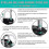 Padlock Digital Long Shackle. 4 Digit Combination Lock, Long, Weatherproof 5