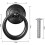 10 Pack Black Cabinet Handles Metal Door Knobs Drawer Rings Classic Pulls H 2
