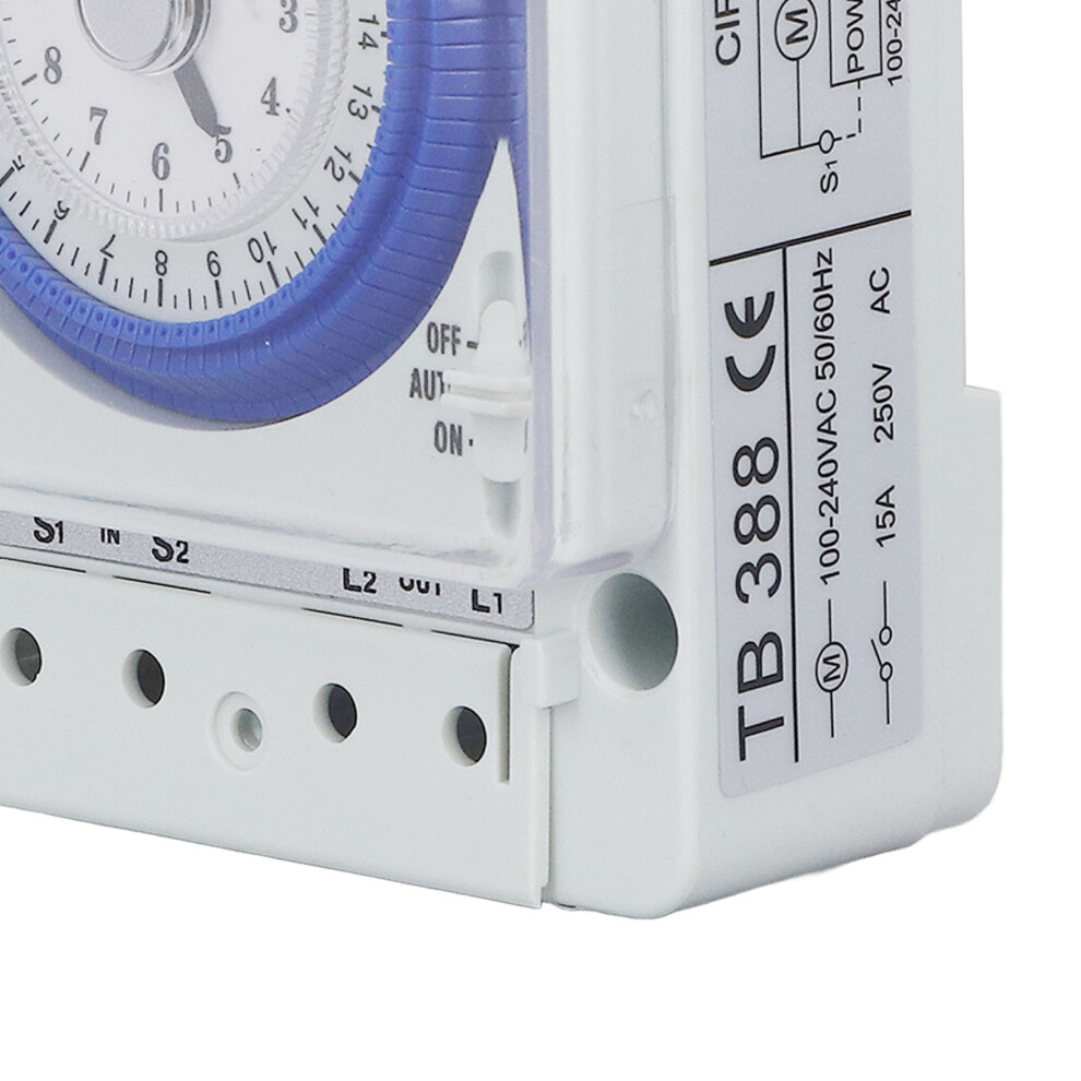 24H Timer Switch Clock Type Flame Retardant