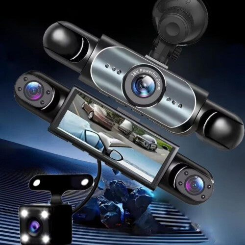 4-kanals dashcam-system 1080P mörkerseende 1 set 1