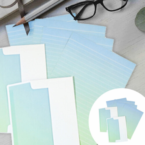 Aurora Color Envelopes 94g 4 Papers + 2 Envelopes Set 2