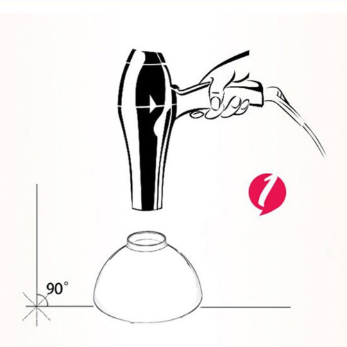Diffuseur de cheveux noir pour cheveux bouclés et ondulés (1 pièce) 2
