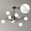 4 Pieces Ceiling Light Fixing Plate 90mm Mounting Plate Cover Base 4