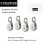 4pcs Single Pulley Block with 304 Stainless Steel Roller 3